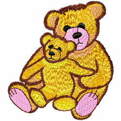Bears Embroidery Design 10